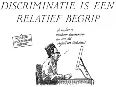 Een scherpe cartoon van Gregorius Nekschot. Moest door ernstige bedreigingen van moslims en rechtzaken zijn werk beëindigen.